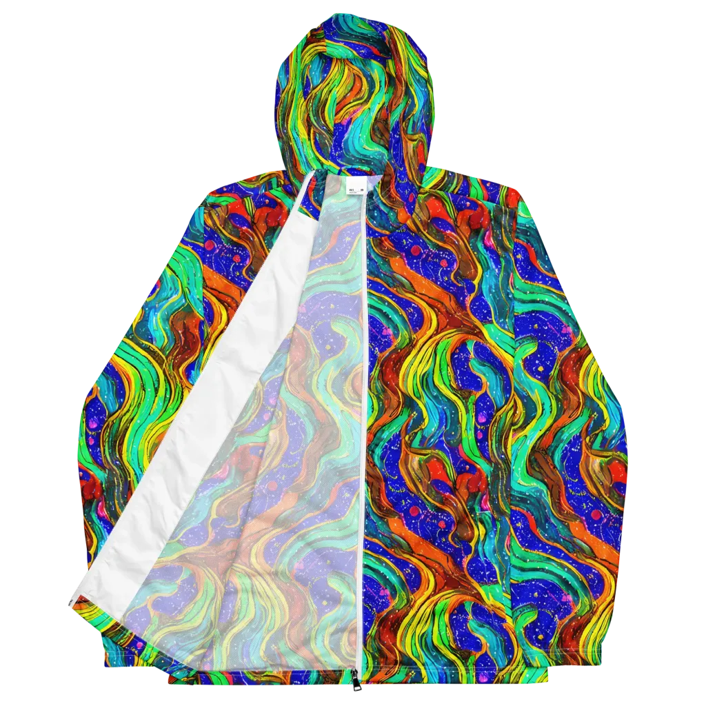 Tidal Technicolor on Men's Windbreaker — Front
