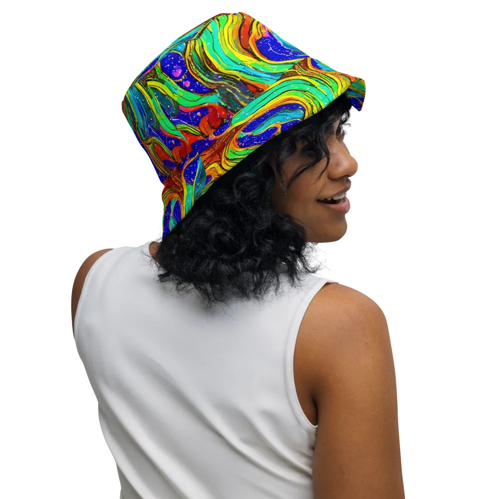 Tidal Technicolor on Reversible Bucket Hat — Right Outside