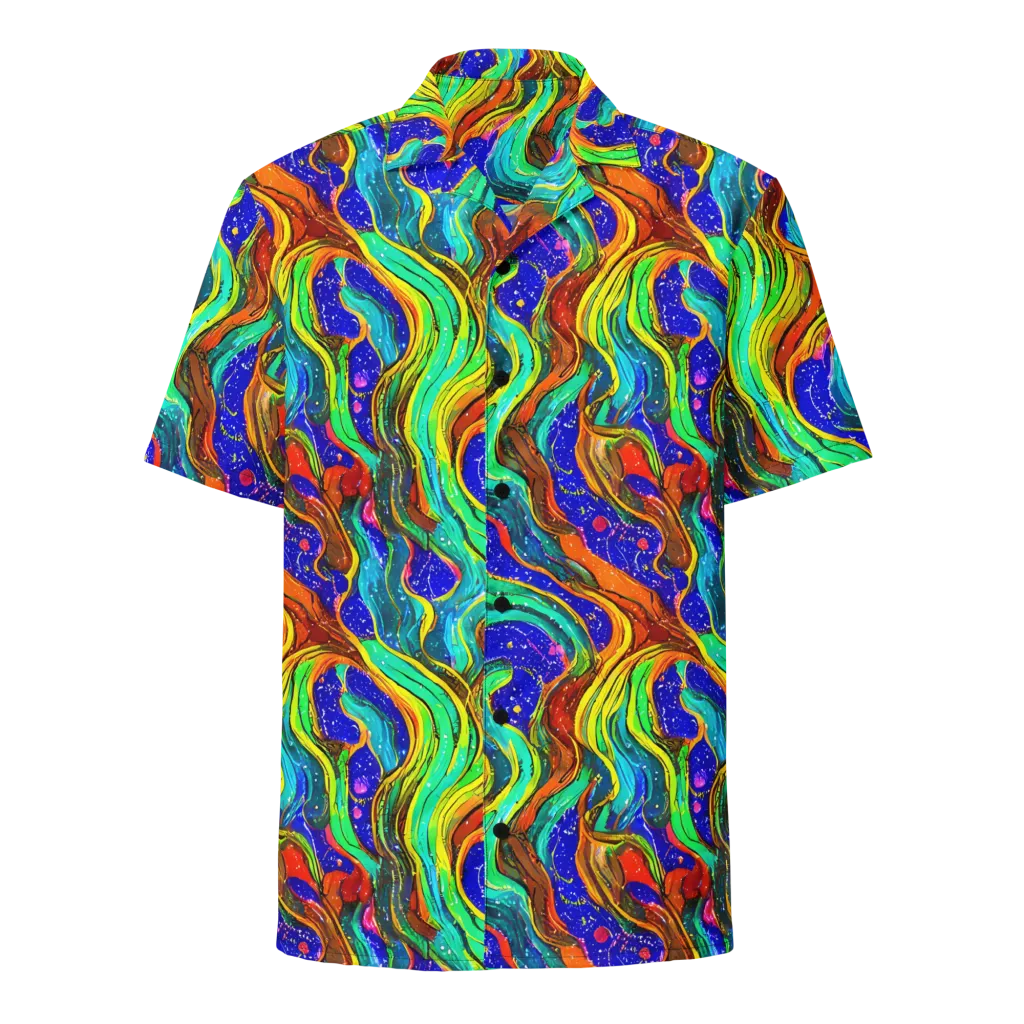 Tidal Technicolor on Button Shirt — Front