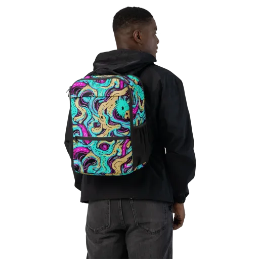 Neon Spill on a Utility Backpack