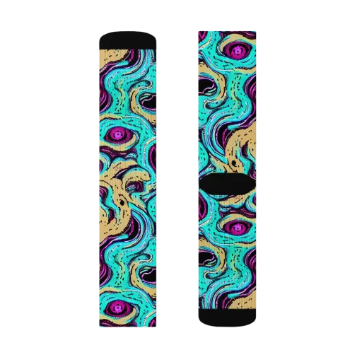 Neon Spill on a Socks