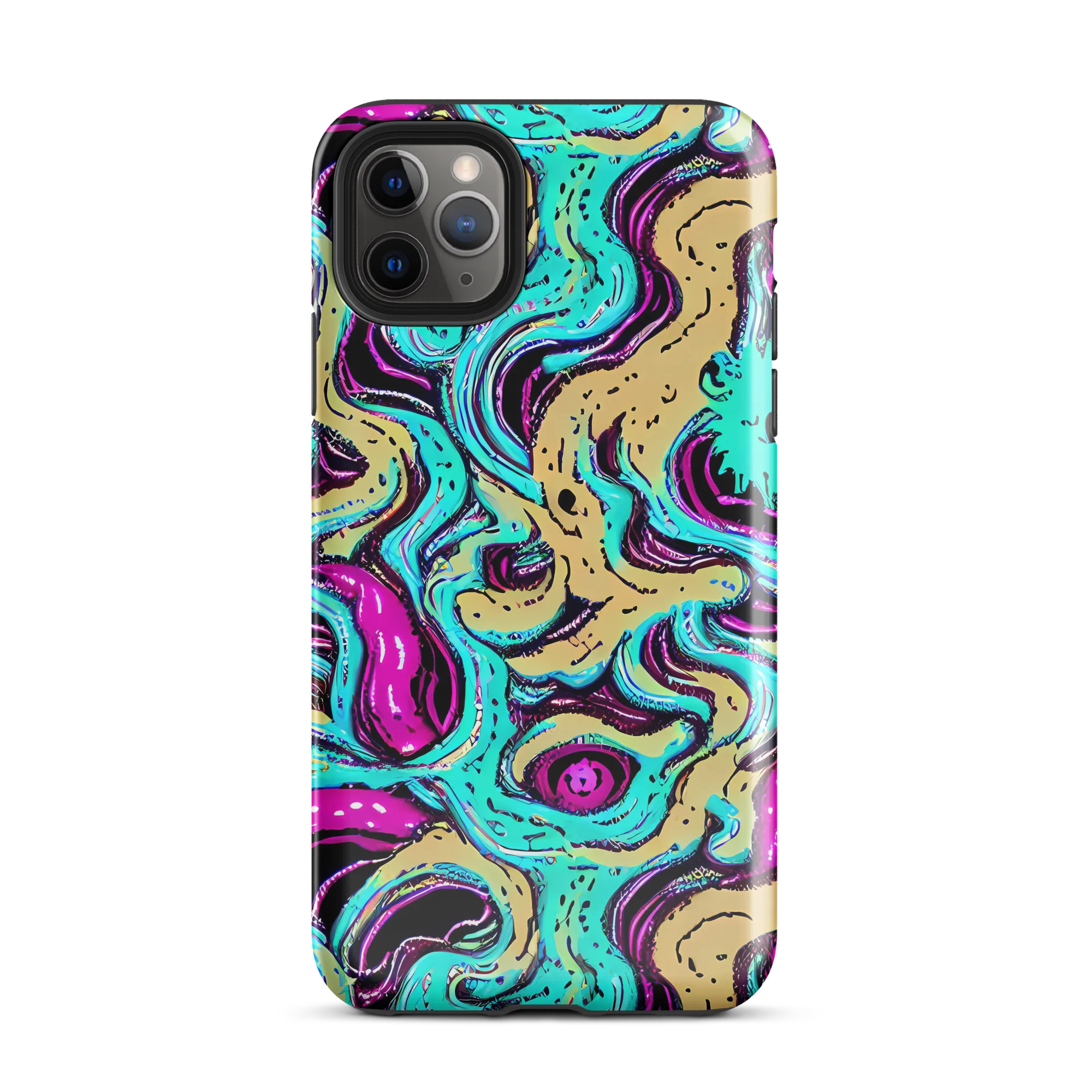 Neon Spill on Tough Case for iPhone® — Front