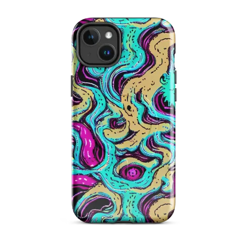 Neon Spill on a MagSafe Tough Case for iPhone®