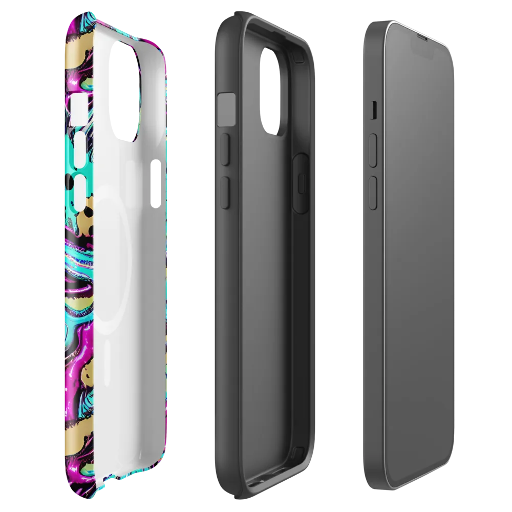 Neon Spill on MagSafe Tough Case for iPhone® — Front