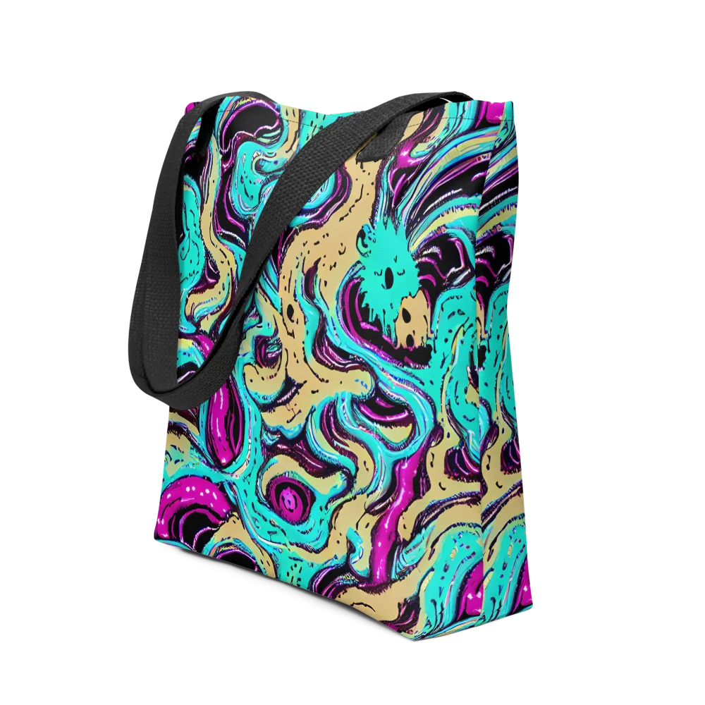 Neon Spill on Tote Bag — Front