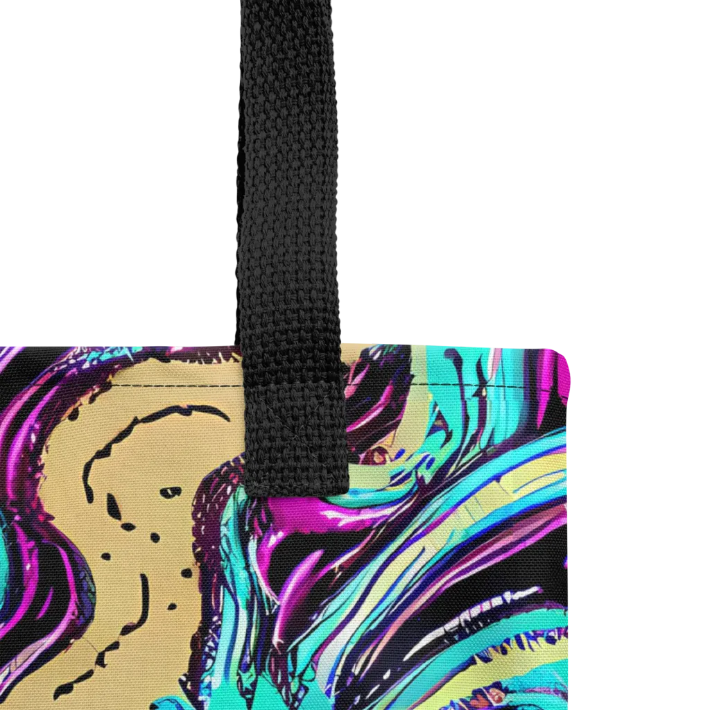 Neon Spill on Tote Bag — Product details