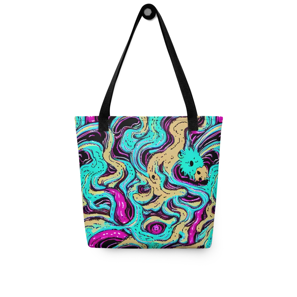 Neon Spill on Tote Bag — Front