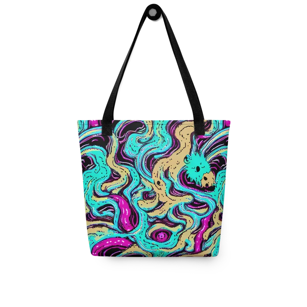 Neon Spill on Tote Bag — Front