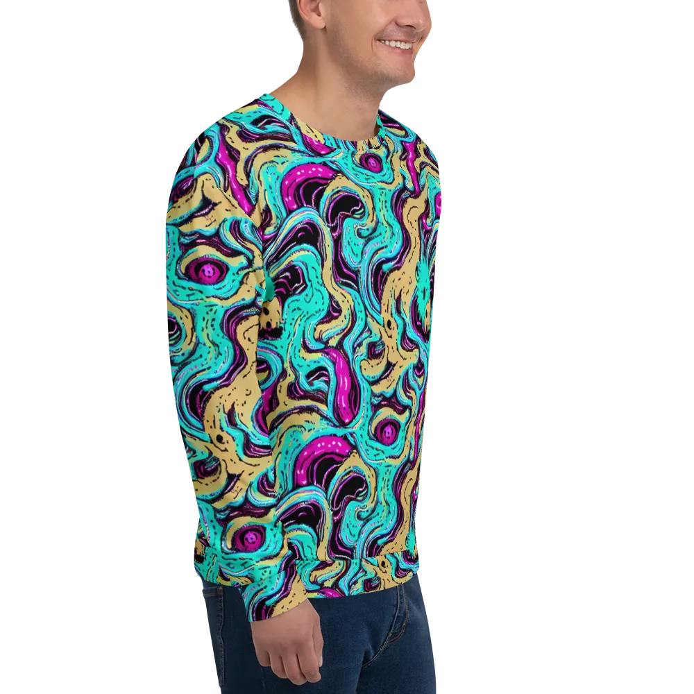 Neon Spill on Sweatshirt — Right Front