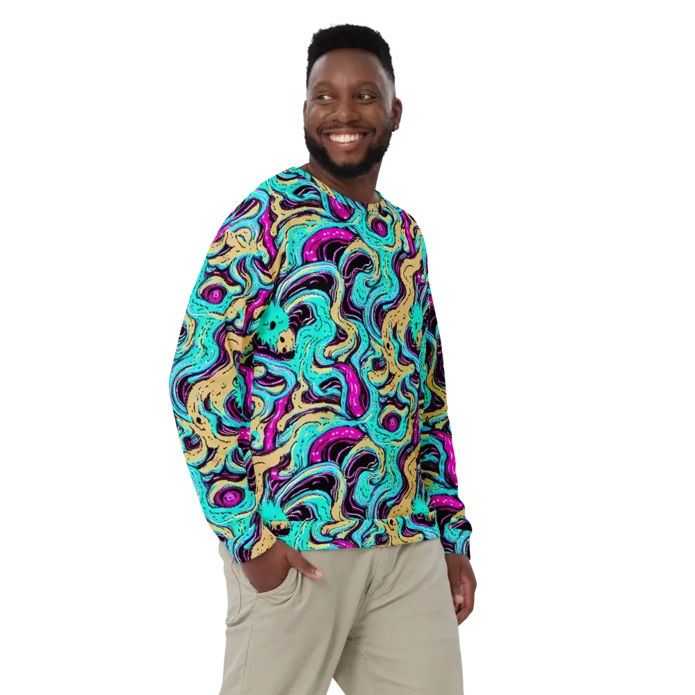 Neon Spill on Sweatshirt — Front