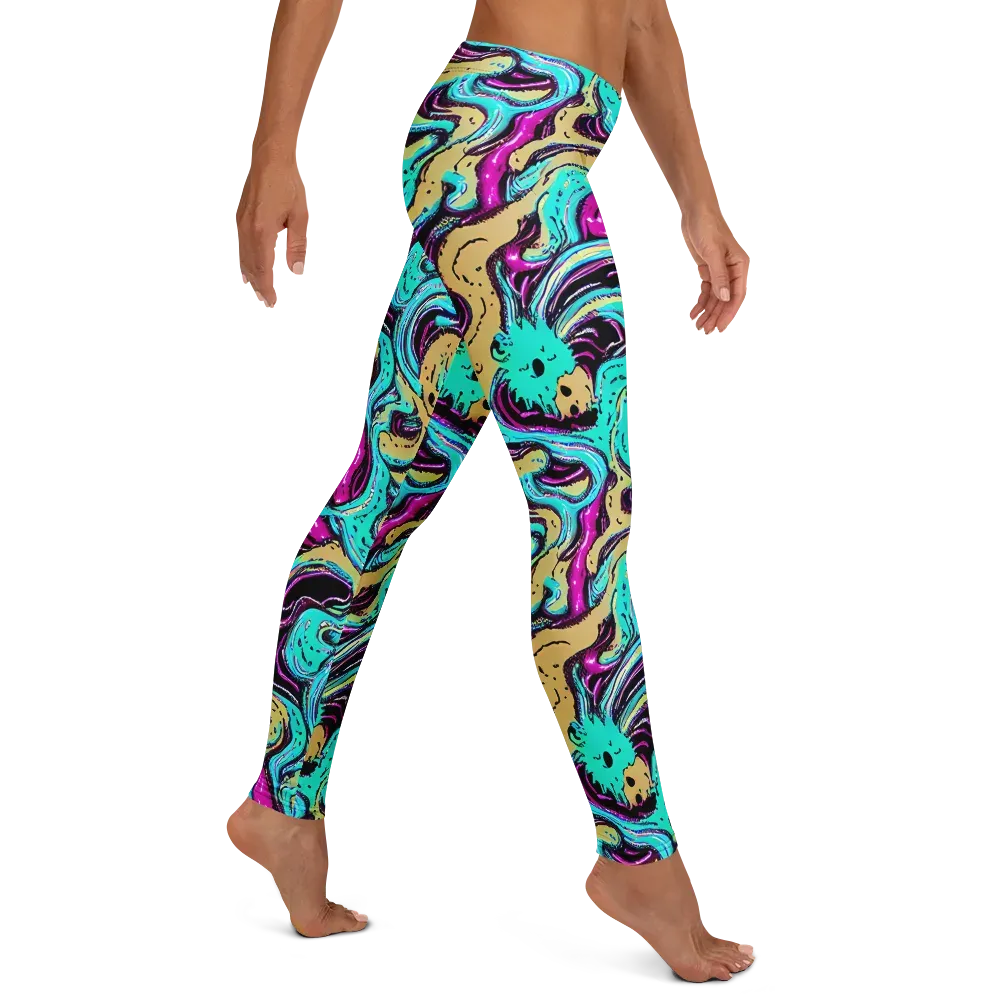 Neon Spill on Leggings — Right