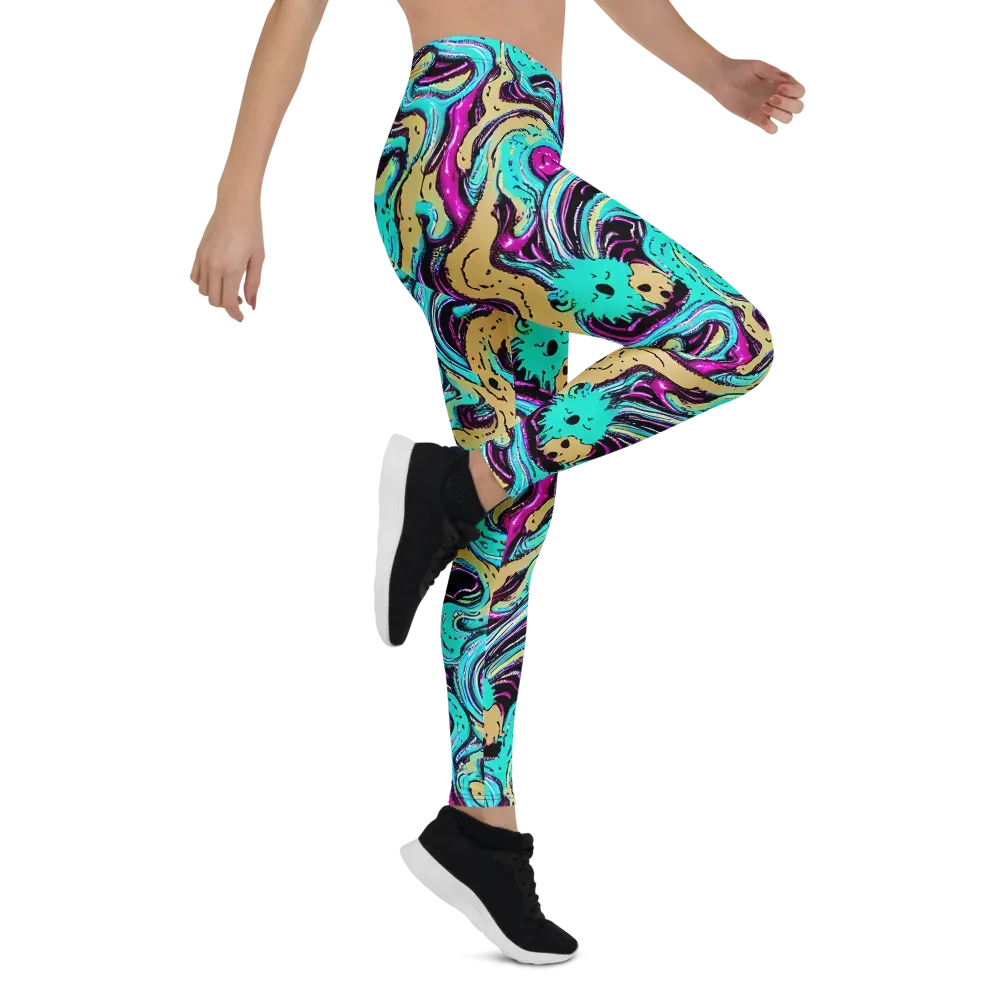 Neon Spill on Leggings — Right