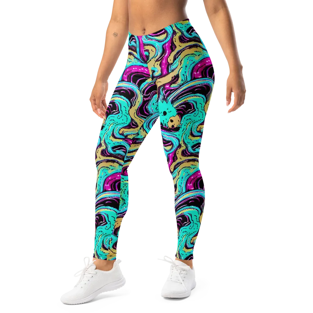 Neon Spill on Leggings — Left Front