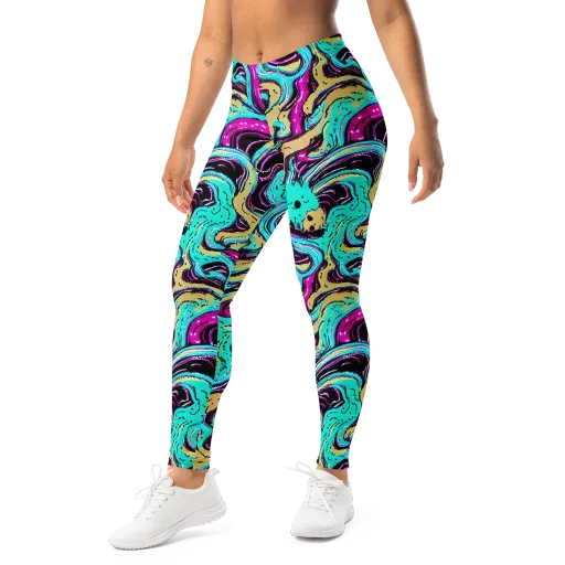 Neon Spill on a Leggings