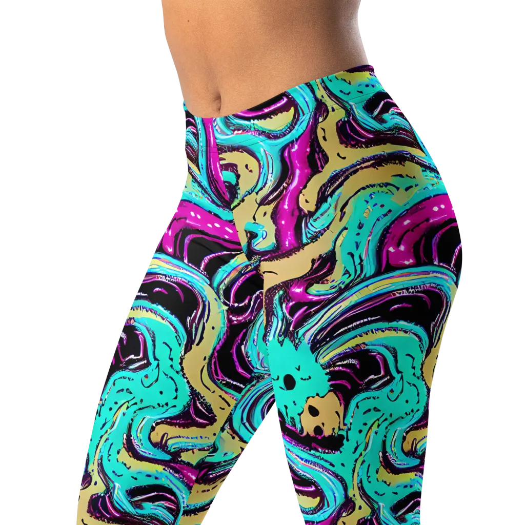 Neon Spill on Leggings — Left Front