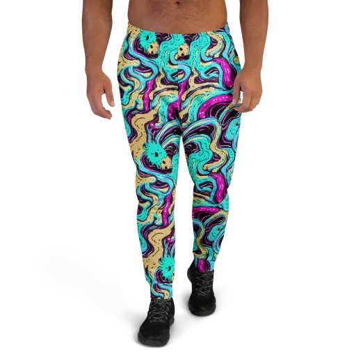 Neon Spill on a Men's Joggers