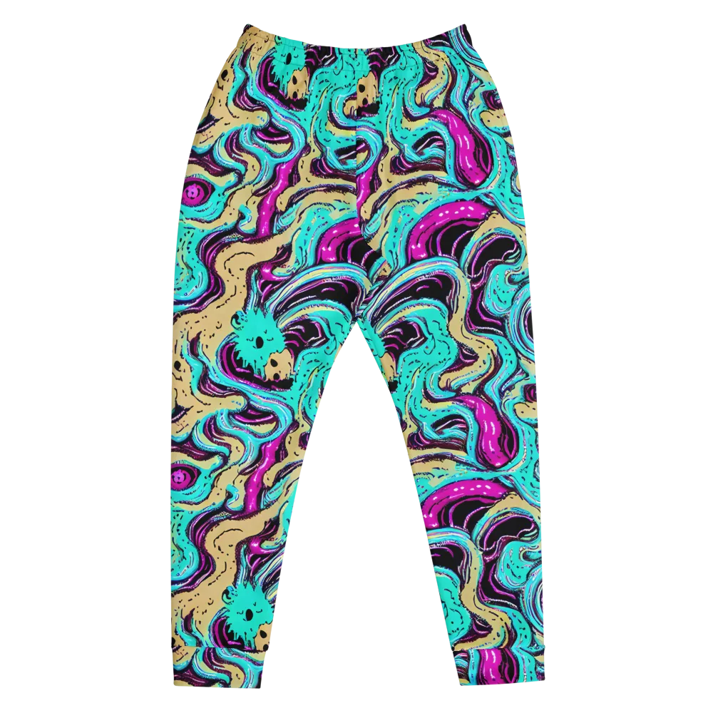 Neon Spill on Men's Joggers — Front