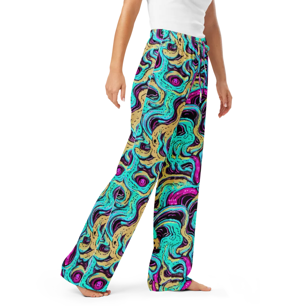 Neon Spill on Women's Pajama Pants — Right Front