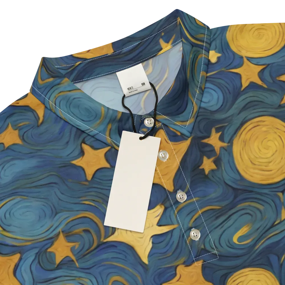 Gilded Galaxy on Men's Slim Fit Polo Shirt — Product details