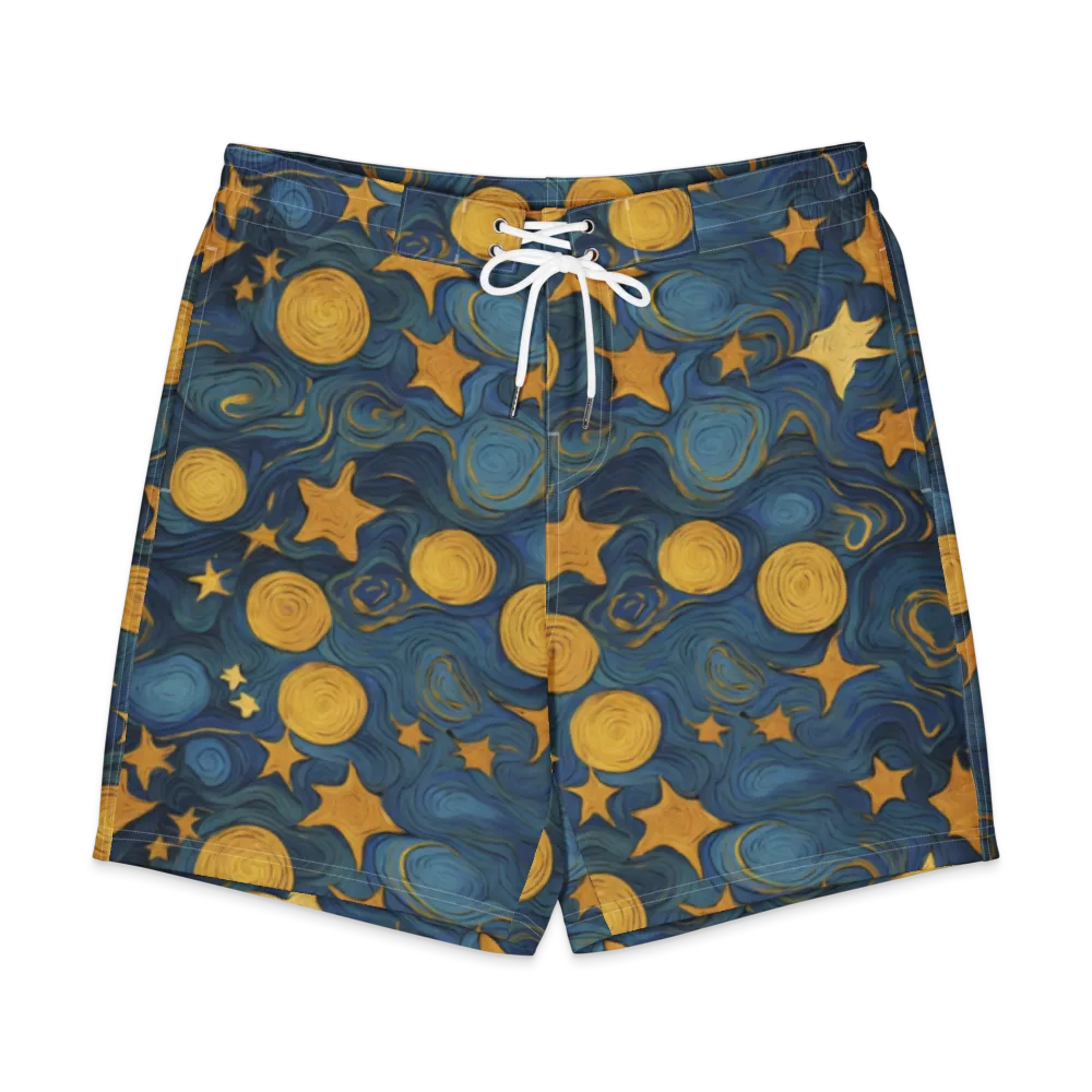 Gilded Galaxy on Men's Board Shorts — Front