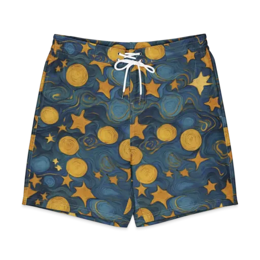 Gilded Galaxy on a Men's Board Shorts