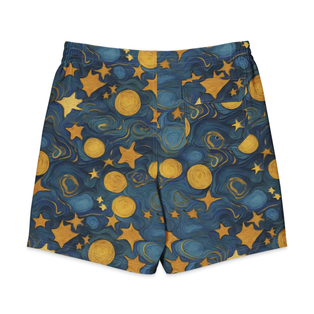 Gilded Galaxy on Men's Board Shorts — Back