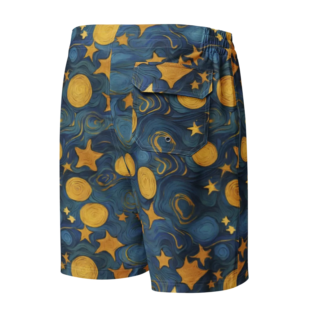 Gilded Galaxy on Men's Board Shorts — Back
