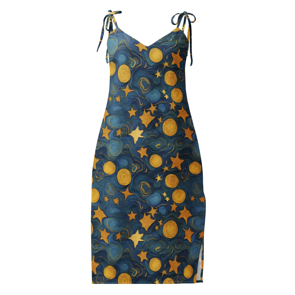 Gilded Galaxy on Slip Dress — Front