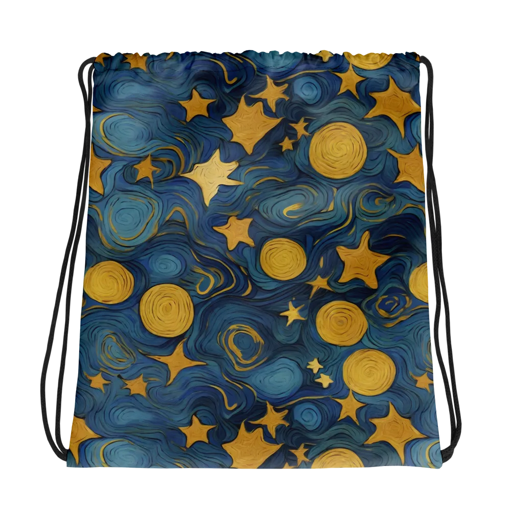 Gilded Galaxy on Drawstring Bag — Photo
