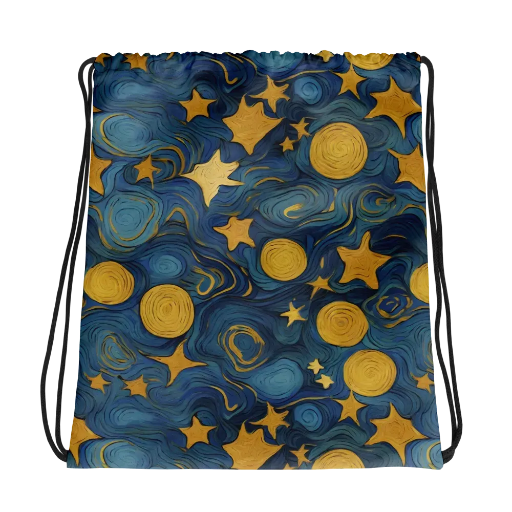 Gilded Galaxy on Drawstring Bag — Photo