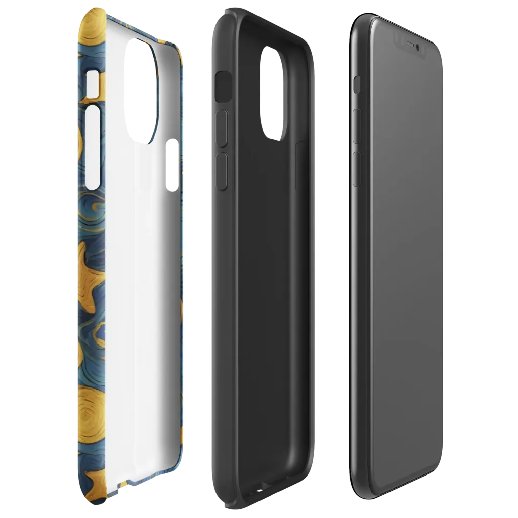 Gilded Galaxy on Tough Case for iPhone® — Right