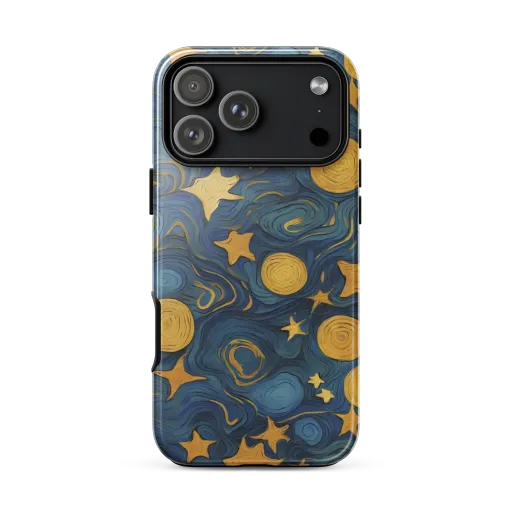 Gilded Galaxy on a Tough Case for iPhone®