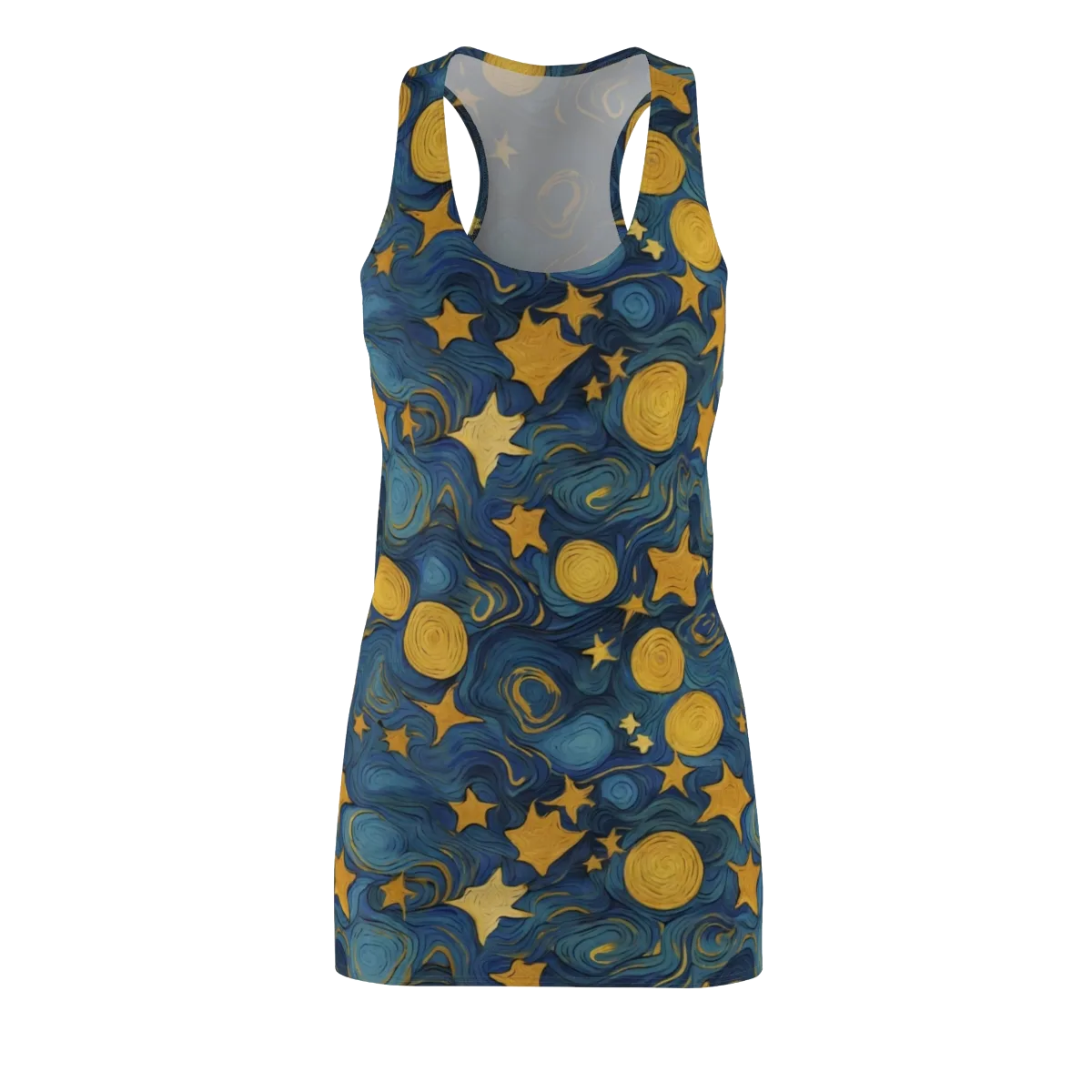 Gilded Galaxy on Racerback Dress — Front