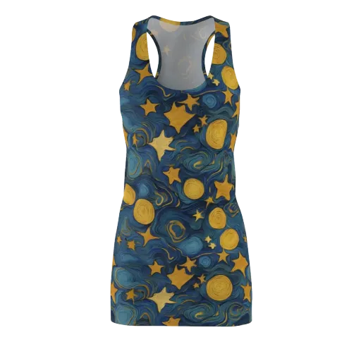 Gilded Galaxy on a Racerback Dress