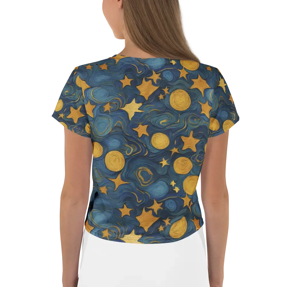 Gilded Galaxy on Crop Tee — Back