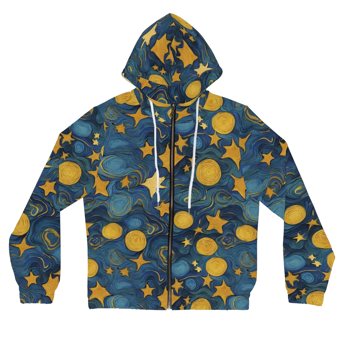 Gilded Galaxy on Women's Full-Zip Hoodie — Front