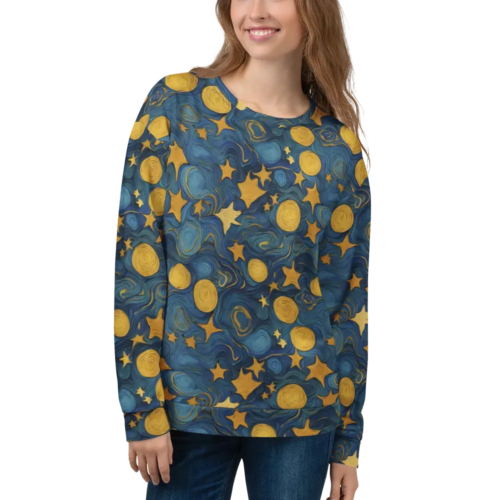 Gilded Galaxy on Sweatshirt — Front