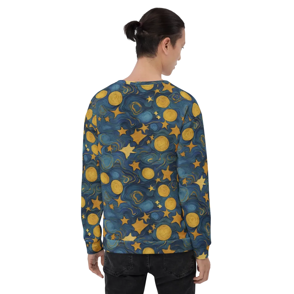 Gilded Galaxy on Sweatshirt — Back