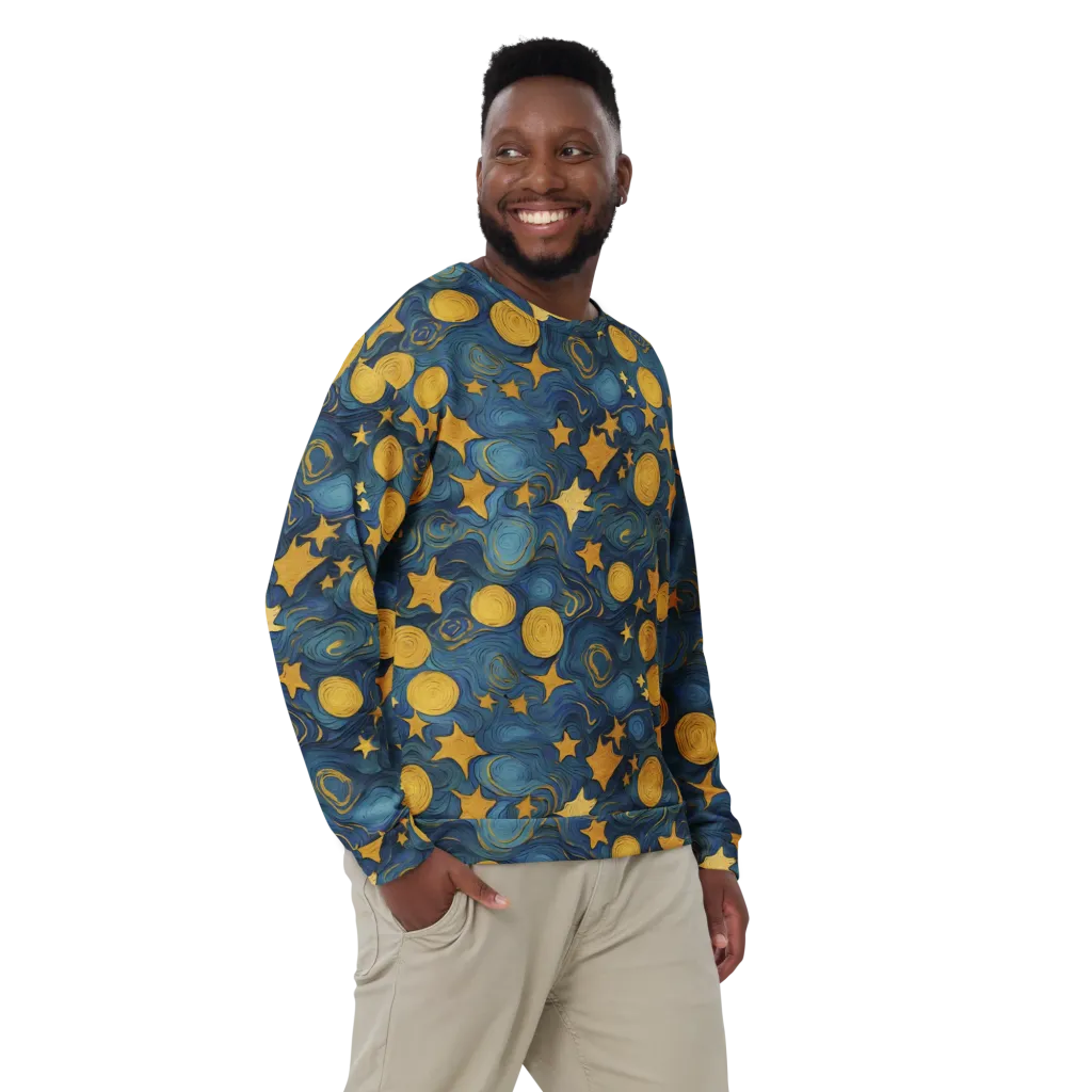 Gilded Galaxy on Sweatshirt — Front