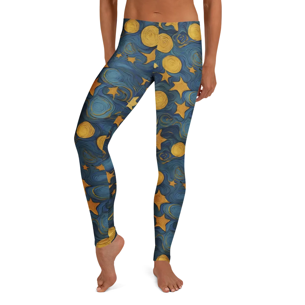 Gilded Galaxy on Leggings — Front