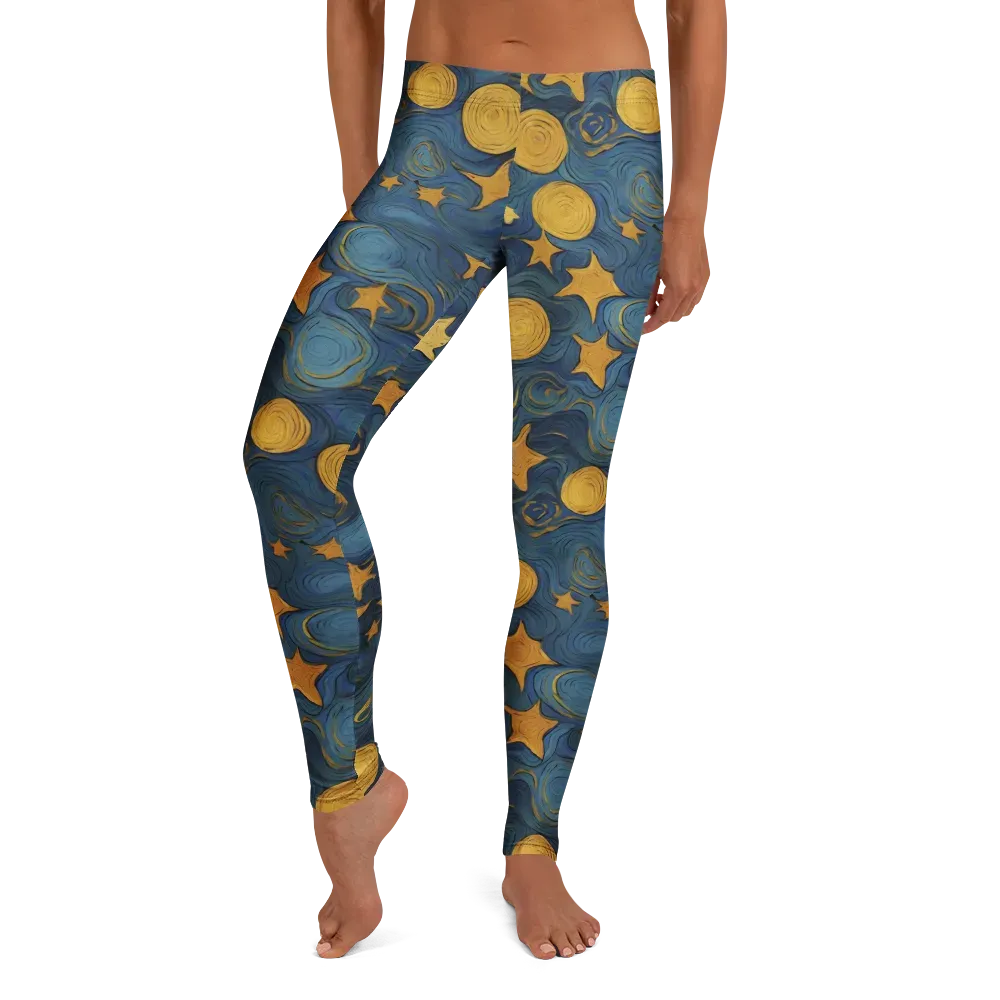 Gilded Galaxy on Leggings — Front