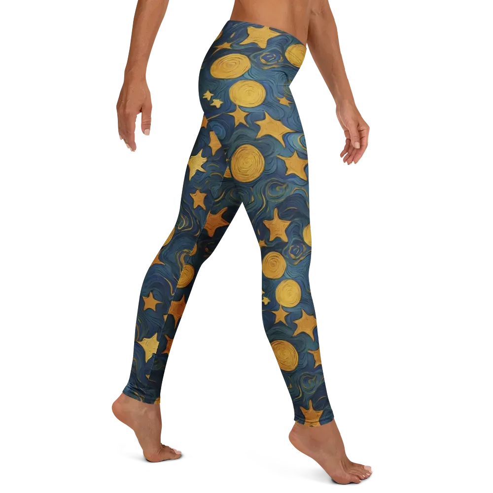 Gilded Galaxy on Leggings — Right