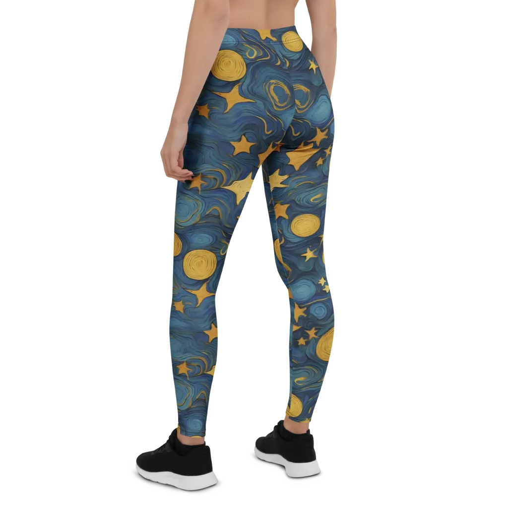 Gilded Galaxy on Leggings — Back