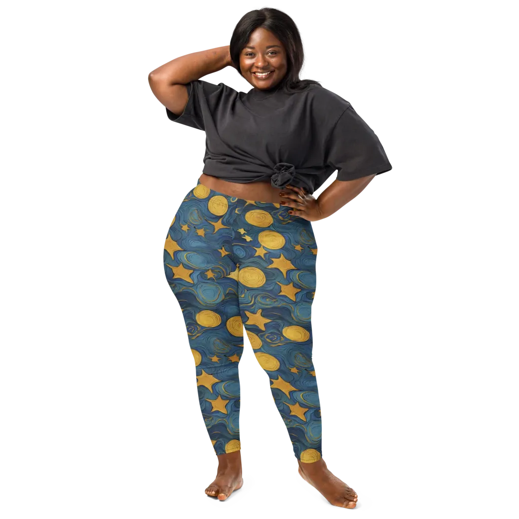 Gilded Galaxy on Leggings — Front