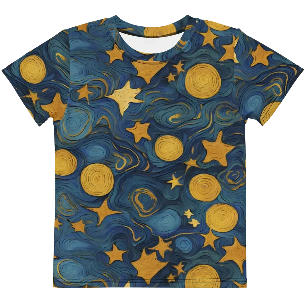 Gilded Galaxy on Kids Crew Neck T-Shirt — Front