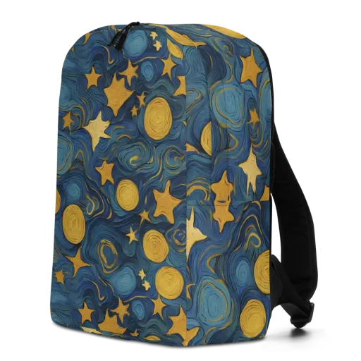 Gilded Galaxy on a Minimalist Backpack