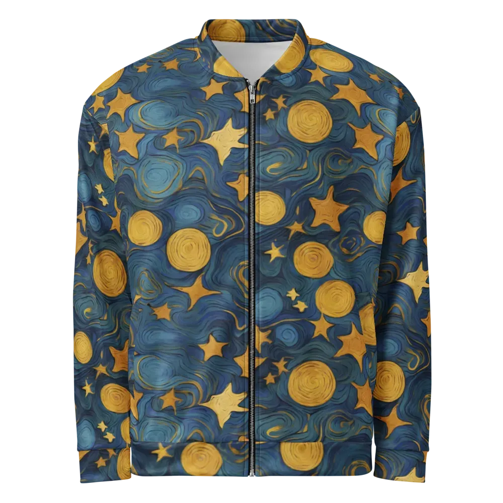 Gilded Galaxy on Bomber Jacket — Front