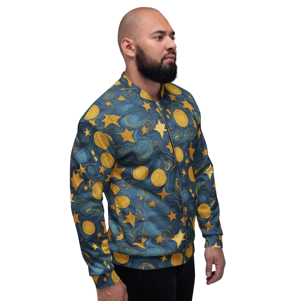 Gilded Galaxy on Bomber Jacket — Right