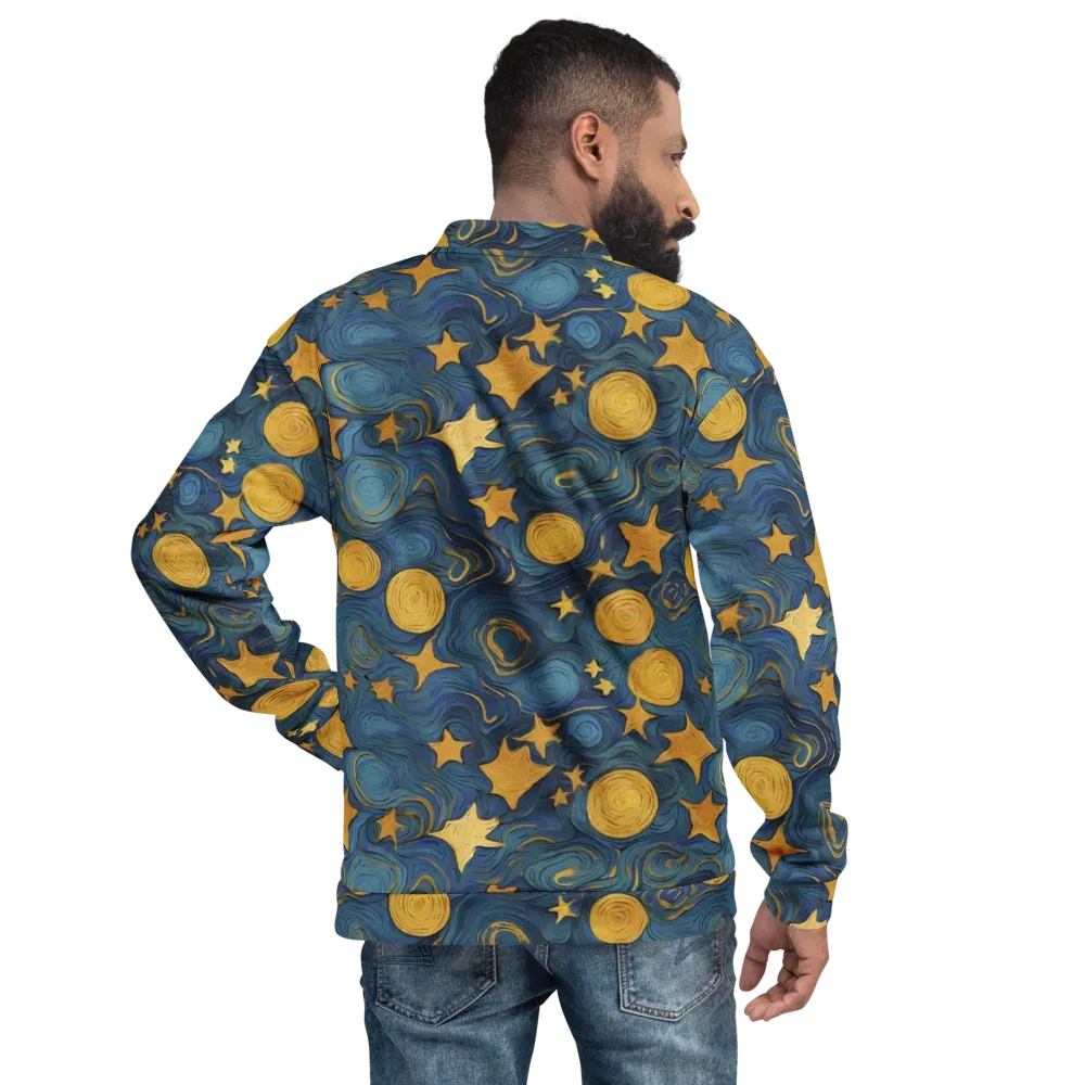 Gilded Galaxy on Bomber Jacket — Back