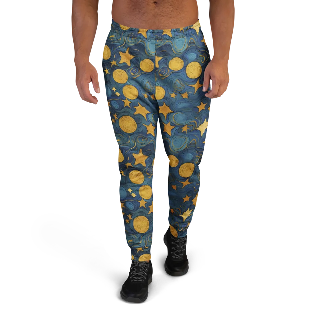 Gilded Galaxy on Men's Joggers — Front
